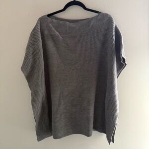 Gray Women's Loft Sweater Shawl